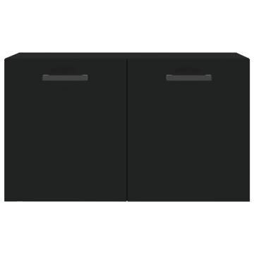 Stylish Wall Cabinet Black - 60x36.5x35 cm | HipoMarket