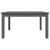 Garden Table Grey 82.5x50.5 cm - Solid Pine Wood Elegance