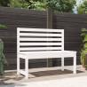 Garden Bench White 109 cm Solid Wood Pine Colour white pine Size 109 x 48 x 91.5 cm Quantity in Package 1 Number of 