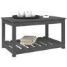 Garden Table Grey - Solid Pine Wood 82.5x50.5 cm