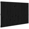 Elegant Black Wall Headboard - Solid Pine 166x3x110 cm