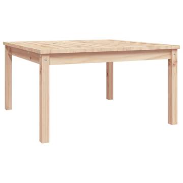 Elegant Solid Pine Garden Table - 82.5x82.5x45 cm