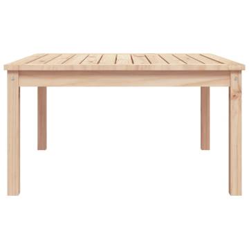 Elegant Solid Pine Garden Table - 82.5x82.5x45 cm