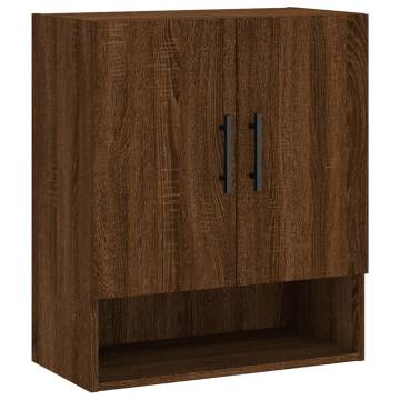 Stylish Wall Cabinet Brown Oak - 60x31x70 cm | HipoMarket