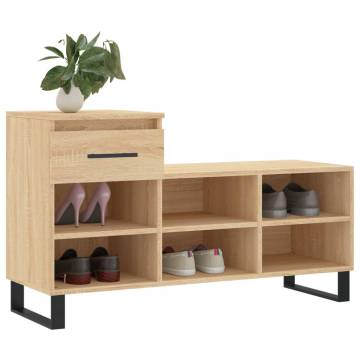 Shoe Cabinet Sonoma Oak - Stylish Storage Solution | HipoMarket