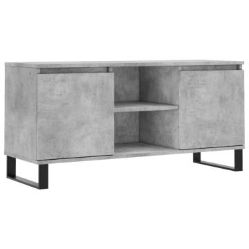 Concrete Grey TV Cabinet - Stylish Storage & Stability