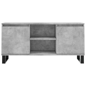 Concrete Grey TV Cabinet - Stylish Storage & Stability