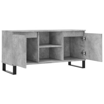 Concrete Grey TV Cabinet - Stylish Storage & Stability