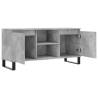 Concrete Grey TV Cabinet - Stylish Storage & Stability