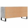 Concrete Grey TV Cabinet - Stylish Storage & Stability