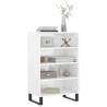 Stylish Highboard High Gloss White | 57x35x90 cm