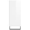 Stylish Highboard High Gloss White | 57x35x90 cm