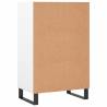 Stylish Highboard High Gloss White | 57x35x90 cm