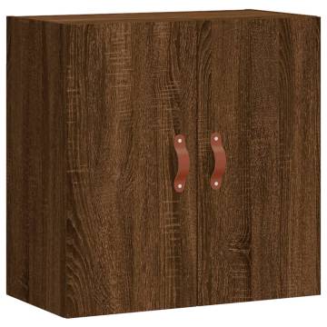 Wall Cabinet Brown Oak 60x31x60 cm | Stylish Home Storage