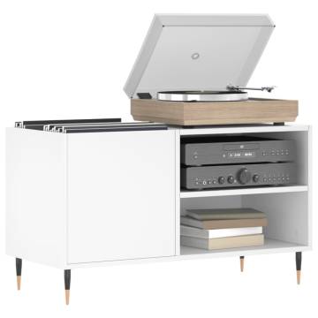 Stylish White Record Cabinet - 85x38x48 cm | Hipomarket