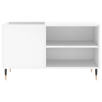 Stylish White Record Cabinet - 85x38x48 cm | Hipomarket