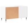 Stylish White Record Cabinet - 85x38x48 cm | Hipomarket