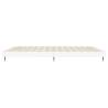 Stylish White Bed Frame 140x200 cm | Durable Engineered Wood