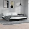 Bed Frame Black 160x200 cm Engineered Wood Colour black Size 160 x 200 cm 