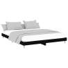 Black Bed Frame 160x200 cm | Durable Engineered Wood