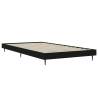 Black Bed Frame 90x200 cm - Durable Engineered Wood Design