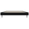 Black Bed Frame 90x200 cm - Durable Engineered Wood Design