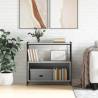 Bookshelf Grey Sonoma 80x30x78.5 cm Engineered Wood and Iron Colour grey sonoma Quantity in Package 1 Height 78.5 cm Model shelf 