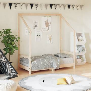 Kids Bed Frame 70x140 cm Solid Wood Pine | HipoMarket