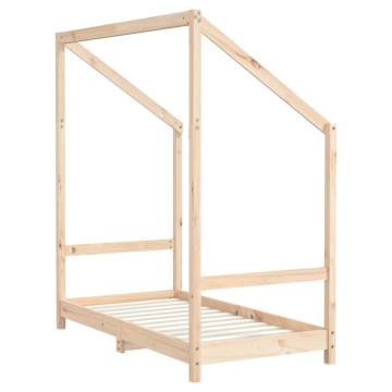 Kids Bed Frame 70x140 cm Solid Wood Pine | HipoMarket