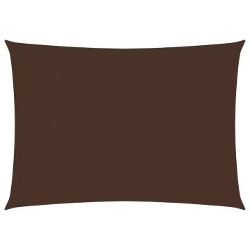 Sunshade Sail Oxford Fabric 2x4.5m Brown for Outdoor Protection