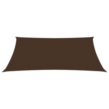 Sunshade Sail Oxford Fabric 2x4.5m Brown for Outdoor Protection