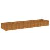 Durable Corten Steel Garden Raised Bed - 387x100x36 cm