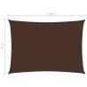 Sunshade Sail Oxford Fabric 2x4.5m Brown for Outdoor Protection