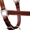 Adjustable Real Leather Headcollar - Brown Pony Halter