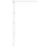 Walk-in Shower Wall 90x195 cm - Clear ESG Glass & White Frame