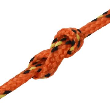 Orange Polypropylene Boat Rope 2mm 500m - Durable & Versatile