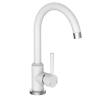 SCHÜTTE Sink Mixer with Round Spout CORNWALL White Colour white 