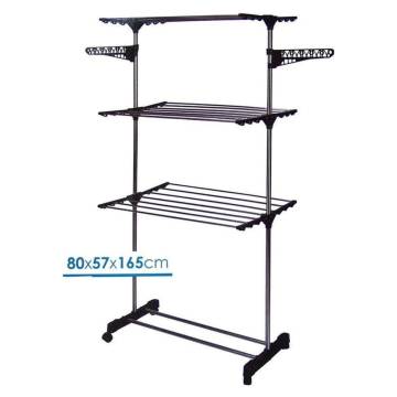 Bathroom Solutions Drying Tower Rack - Space-Saving 80x57x165 cm