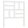 Stylish White Bed Headboard - Solid Pine | 106x4x104 cm