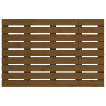 Elegant Honey Brown Wall Headboard - Solid Pine Wood