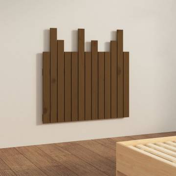 Wall Headboard Honey Brown - Solid Pine Wood | HipoMarket