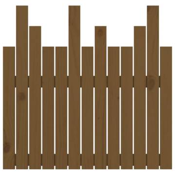 Wall Headboard Honey Brown - Solid Pine Wood | HipoMarket