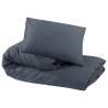 Duvet Cover Set Anthracite - Lightweight Microfiber 140x200 cm