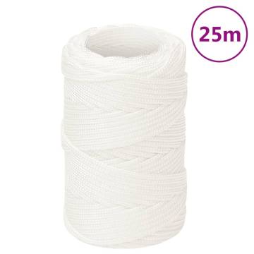 Boat Rope Full White 2mm 25m | Durable Polypropylene Rope