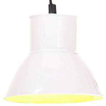 Hanging Lamp 25 W White Round 17 cm E27 - Stylish Ceiling Light