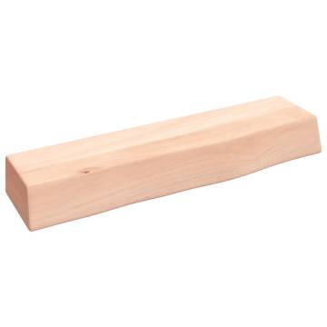 Wall Shelf 40x10x6 cm - Untreated Solid Oak Wood | Hipomarket UK