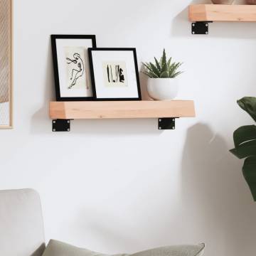 Wall Shelf 40x10x6 cm - Untreated Solid Oak Wood | Hipomarket UK