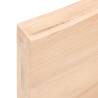 Wall Shelf 40x10x6 cm - Untreated Solid Oak Wood | Hipomarket UK