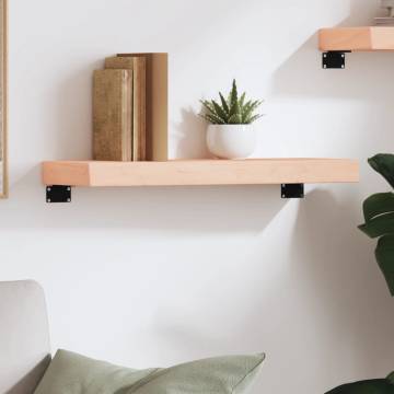 Wall Shelf 60x20x6 cm - Untreated Solid Wood Oak | HipoMarket