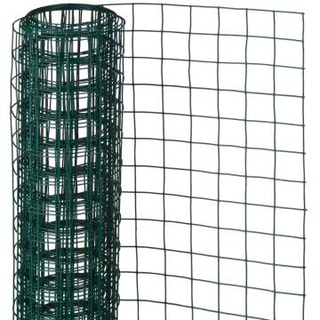 Nature Wire Mesh Square 0.5x2.5m - Plastic Coated Steel Green